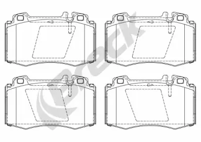 Комплект тормозных колодок, дисковый тормоз BRECK купить